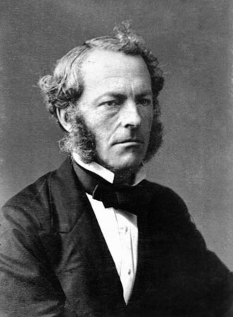 An 1860s portrait photograph of Sir George Gabriel Stokes, the Cambridge mathematician and physicist who derived Stokes' law in an 1851 paper on pendulum motion
